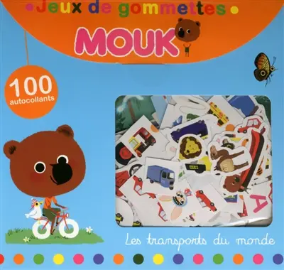Mouk, les transports du monde : jeux de gommettes