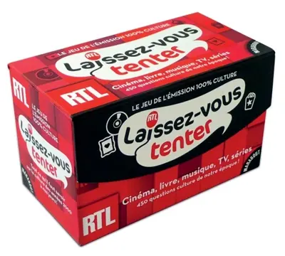 Laissez-vous tenter : le jeu de l'émission 100 % culture : cinéma, livre, musique, TV, séries, 450 questions culture de notre époque !