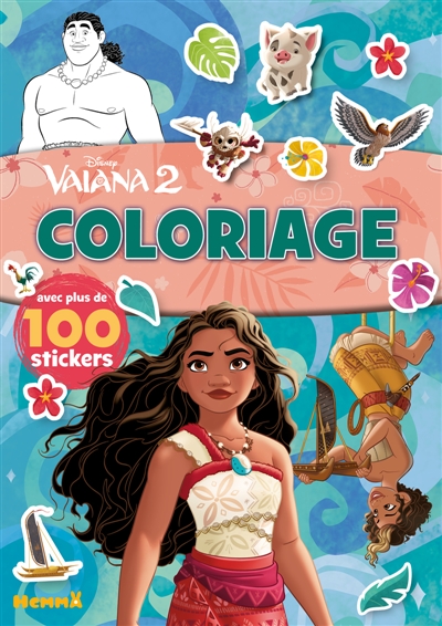 Disney Vaiana 2 : Coloriage avec plus de 100 stickers
