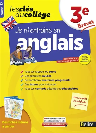 Je m'entraîne en anglais, 3e
