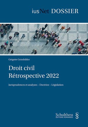 Droit civil rétrospective 2022 : jurisprudence et analyses, doctrine, législation