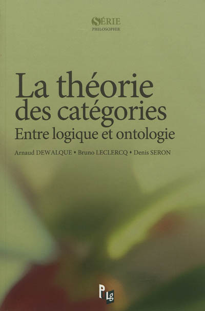 La théorie des catégories : entre logique et ontologie