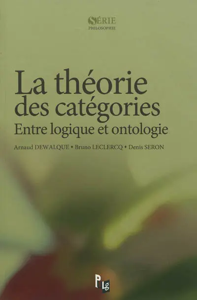 La théorie des catégories : entre logique et ontologie