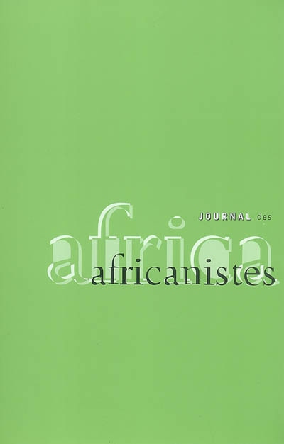 Journal des africanistes, n° 77-2