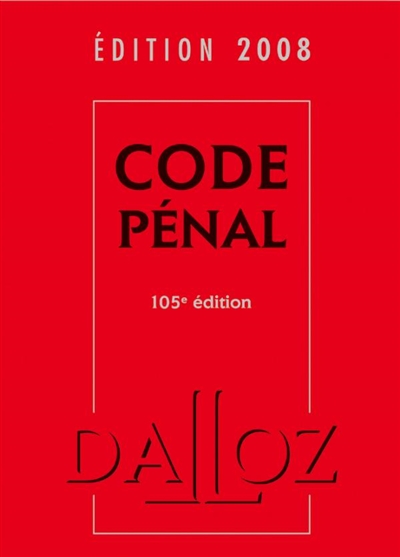 Code pénal 2008