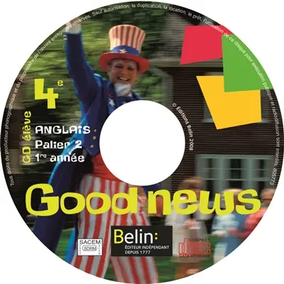 Good news, anglais 4e : CD élève