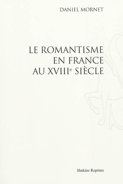 Le romantisme en France au XVIIIe siècle