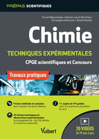 Chimie : techniques expérimentales, travaux pratiques : CPGE scientifiques et concours