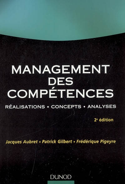 Management des compétences : réalisations, concepts, analyses