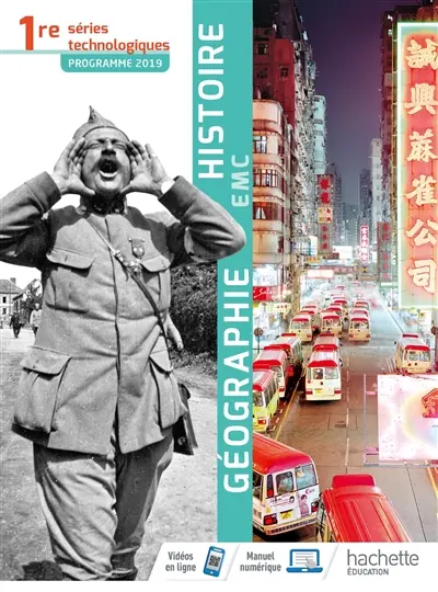 Histoire géographie EMC 1re séries technologiques : programme 2019