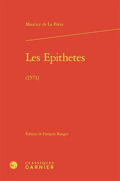 Les épithetes (1571)