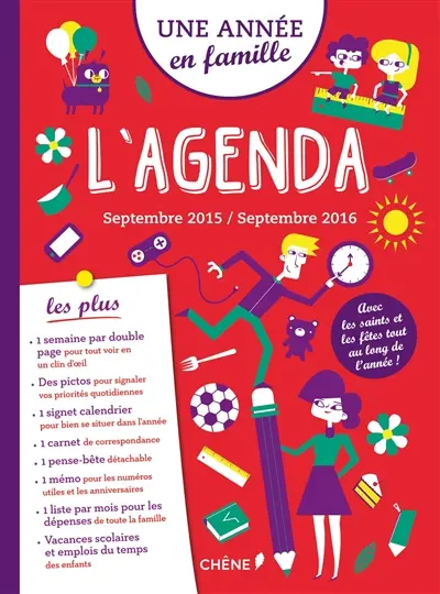 Une année en famille : l'agenda : septembre 2015-septembre 2016