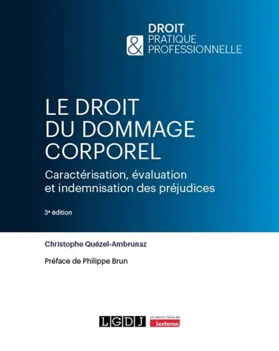 Le droit du dommage corporel : caractérisation, évaluation et indemnisation des préjudices