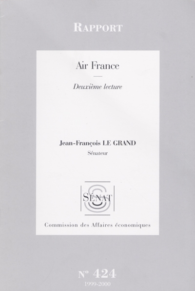 Air France : rapport, deuxième lecture