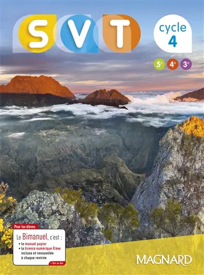 SVT, sciences de la vie et de la terre, 5e, 4e, 3e, cycle 4