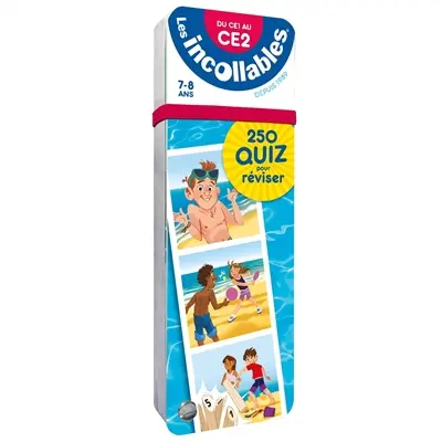 Les incollables : 250 quiz pour réviser : du CE1 au CE2, 7-8 ans