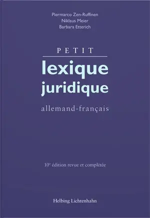 Petit lexique juridique : allemand-français
