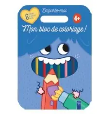 Mon bloc de coloriage ! : 4+ : couverture bleue