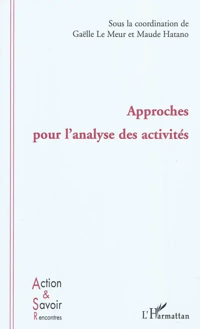 Approches pour l'analyse des activités