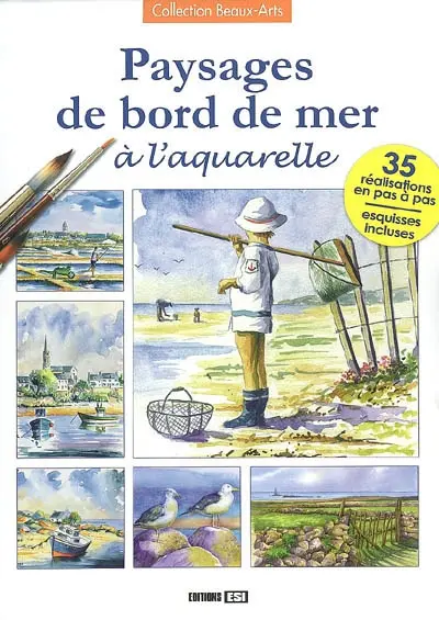 Paysages de bord de mer à l'aquarelle