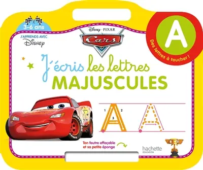 Cars : j'écris les lettres majuscules : 3-6 ans