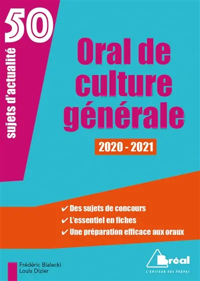 50 sujets d'actualité : culture générale : 2020-2021