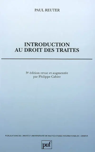 Introduction au droit des traités