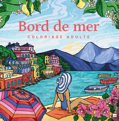 Bord de mer : coloriage adulte