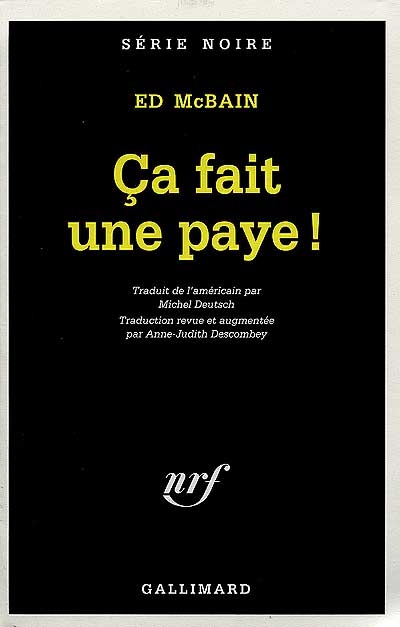 Ça fait une paye !