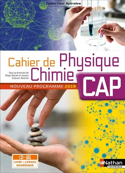 Cahier de physique chimie, CAP : nouveau programme 2019