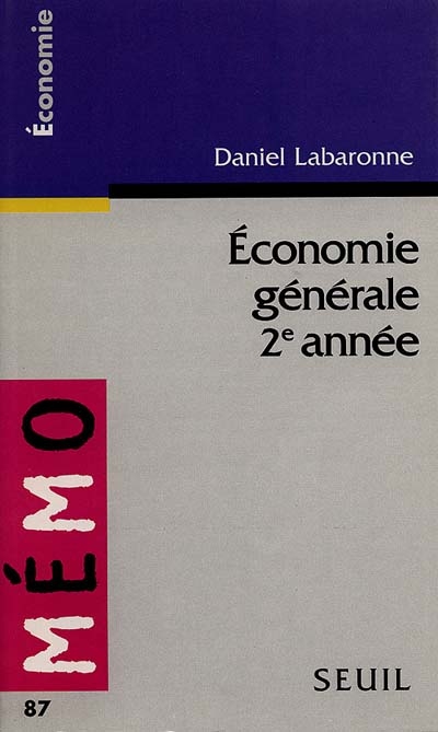 Economie générale, 2e année