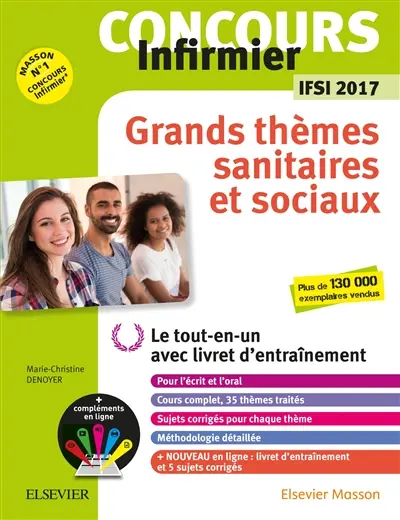 Concours IFSI : grands thèmes sanitaires et sociaux : concours infirmier, IFSI 2017