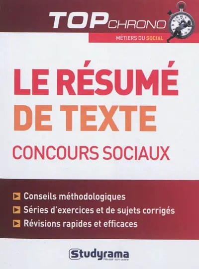 Le résumé de texte, concours sociaux