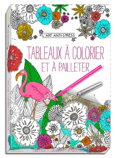 Tableaux à colorier et à pailleter