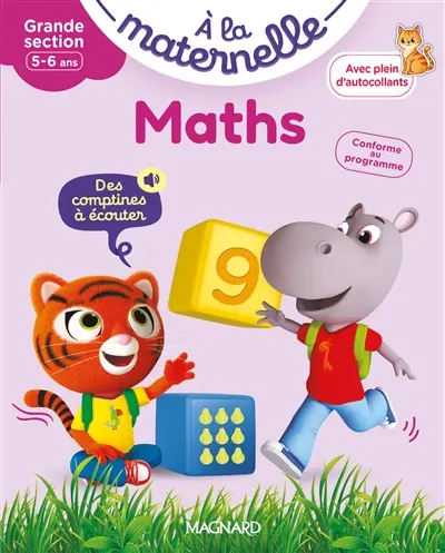 A la maternelle, maths, grande section, 5-6 ans : conforme au programme