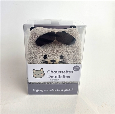 Chaussettes douillettes : chat