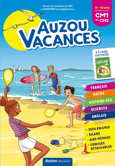 Auzou vacances : 9-10 ans, CM1 au CM2