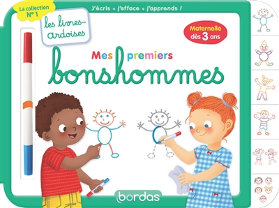 Mes premiers bonshommes : j'écris, j'efface, j'apprends ! : dès 3 ans