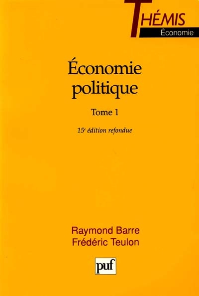 Economie politique. Vol. 1