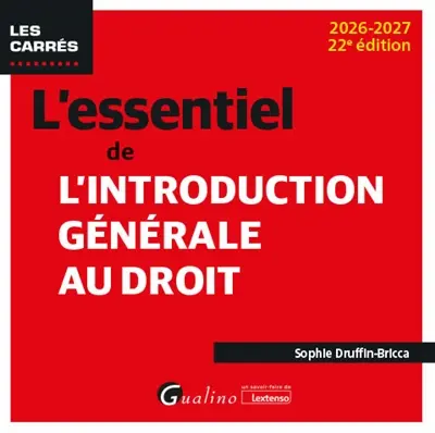 L'essentiel de l'introduction générale au droit : 2026-2027
