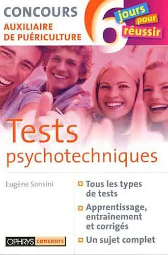 Tests psychotechniques : concours auxiliaire de puériculture