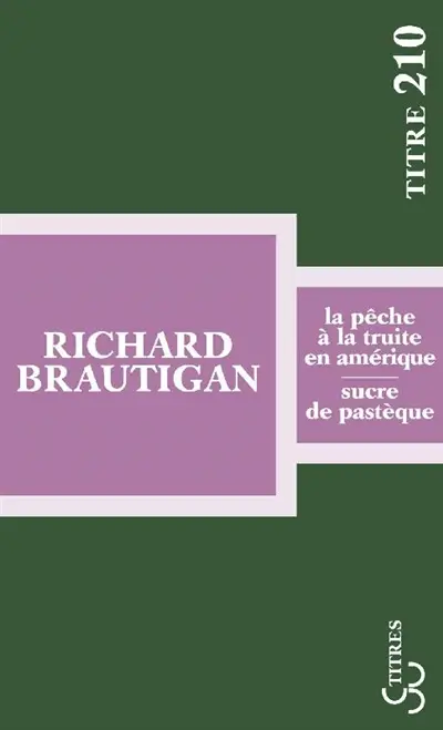 La pêche à la truite en Amérique. Sucre de pastèque