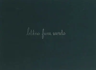 Letters from words