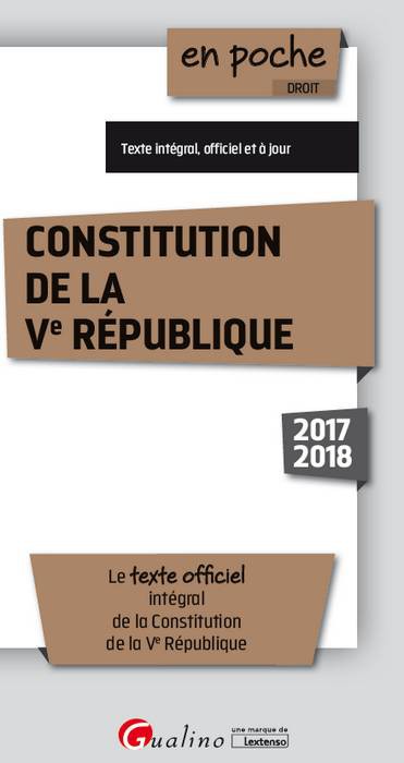 Constitution de la Ve...