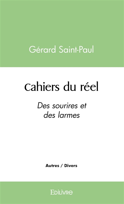 Cahiers du réel : Des...