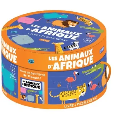 Les animaux d'Afrique : livre + puzzle géant