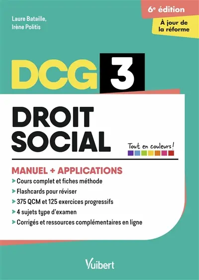 DCG 3, droit social : manuel + applications