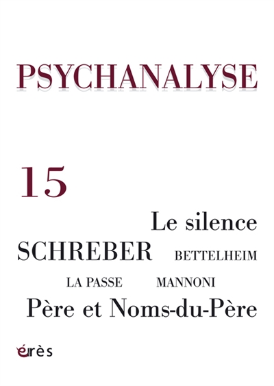Psychanalyse, n° 15