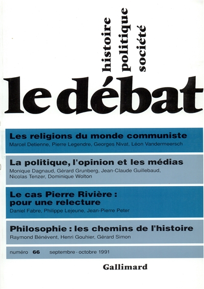 Débat (Le), n° 66