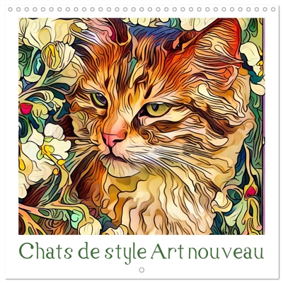 Chats de style Art nouveau...